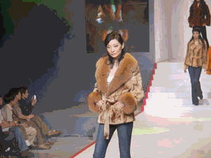 leather fashion show
