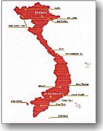 vietnam map