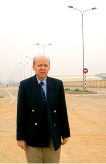 Chris Runckel at an Industrial estate in Vietnam